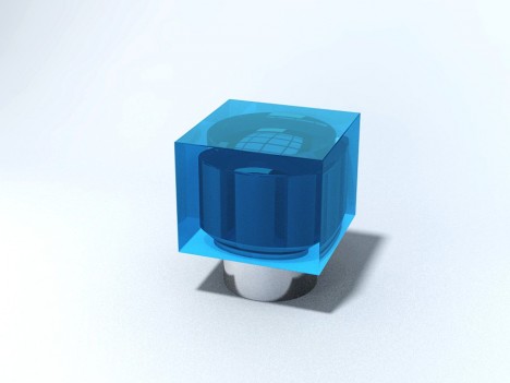 PUXADOR em INOX c/ acabamento CUBO  PUXADOR em INOX c/ acabamento CUBO