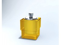 PORTA COTONETE C/TPA AÇO INOX YORK  PORTA COTONETE C/TPA AÇO INOX YORK